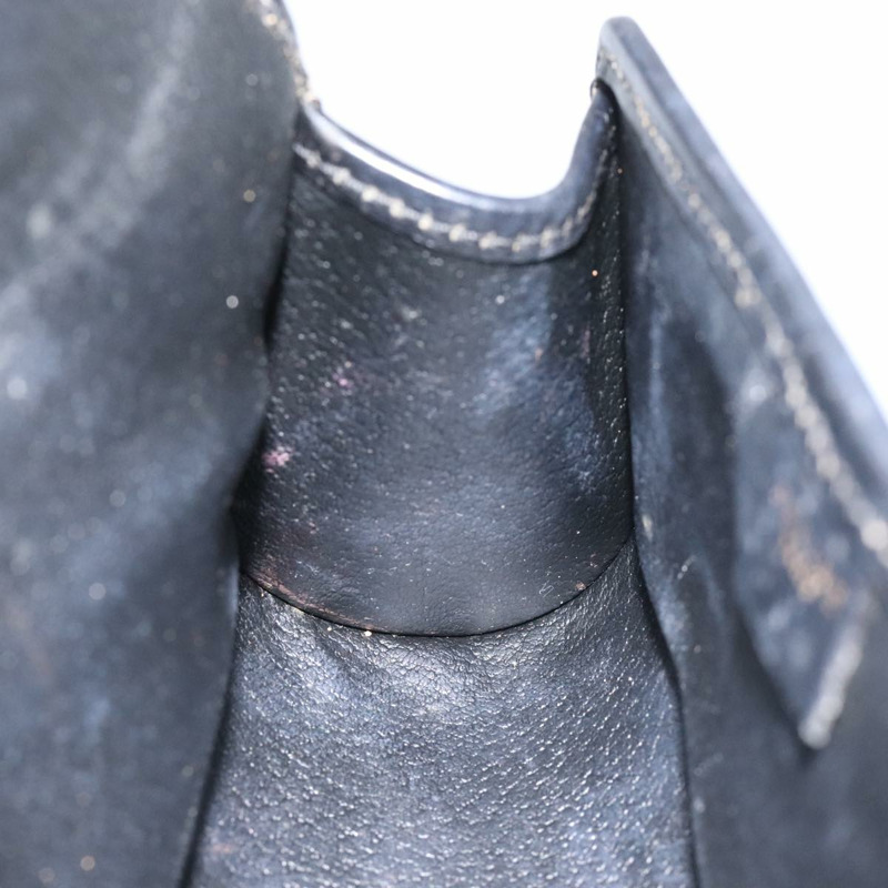 【日本直送】CELINE Macadam帆布手拿包 PVC皮革 黑色 正品 112106-15