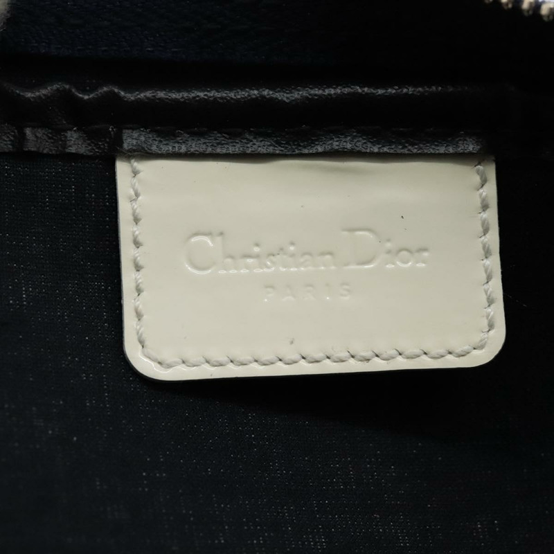 【日本直送】Christian Dior Trotter帆布手拿包 PVC海軍藍 白色 銀色 正品 hk2047-13