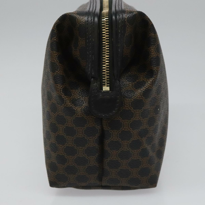 【日本直送】CELINE Macadam帆布手拿包 PVC皮革 黑色 正品 yk17032-3