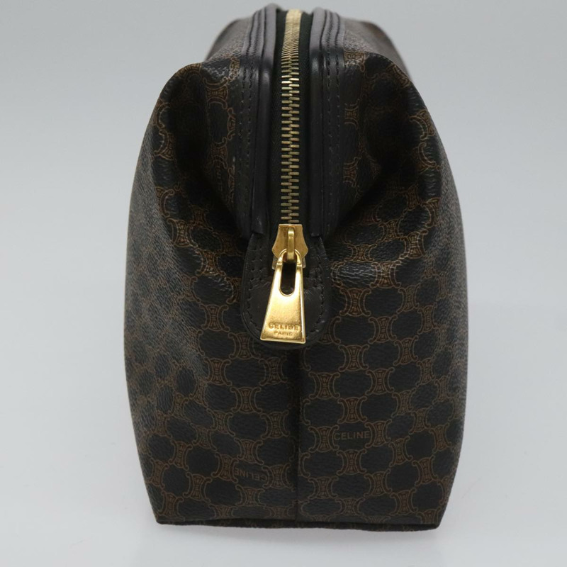 【日本直送】CELINE Macadam帆布手拿包 PVC皮革 黑色 正品 yk17032-4