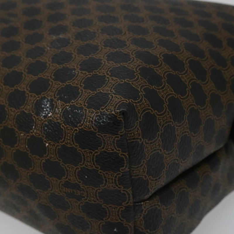 【日本直送】CELINE Macadam帆布手拿包 PVC皮革 黑色 正品 yk17032-7