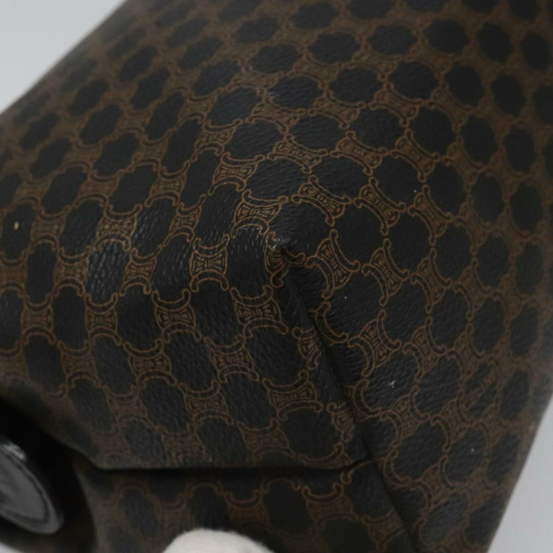 【日本直送】CELINE Macadam帆布手拿包 PVC皮革 黑色 正品 yk17032-10