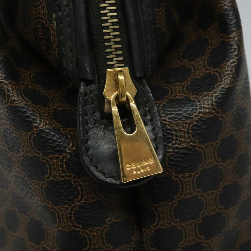 【日本直送】CELINE Macadam帆布手拿包 PVC皮革 黑色 正品 yk17032-11