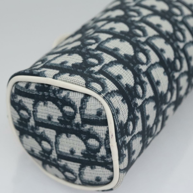 【日本直送】Christian Dior Trotter帆布手拿包 PVC海軍藍 白色 銀色 正品 bs21913-7