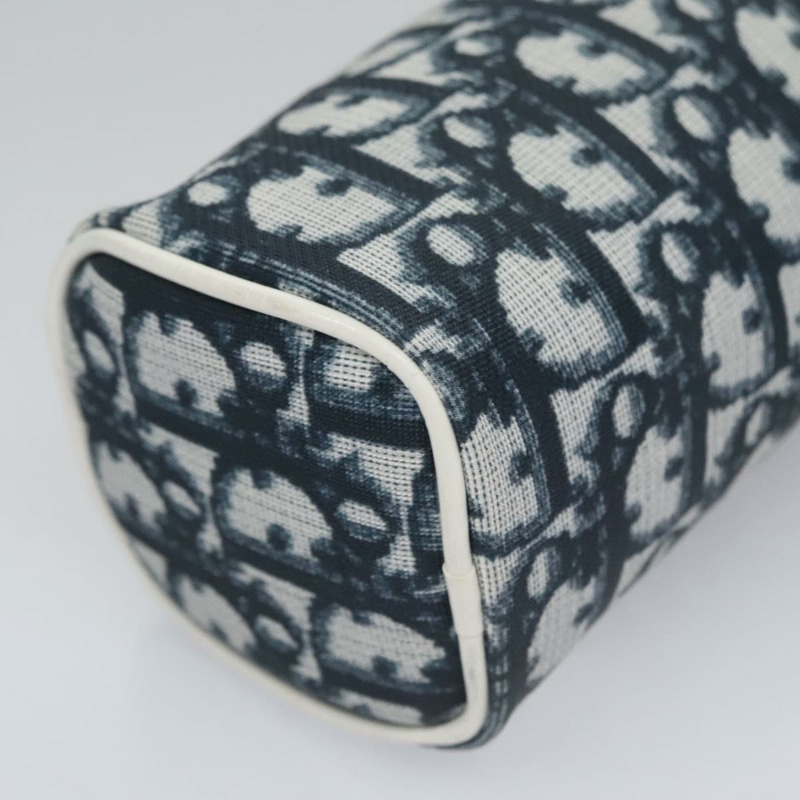 【日本直送】Christian Dior Trotter帆布手拿包 PVC海軍藍 白色 銀色 正品 bs21913-9