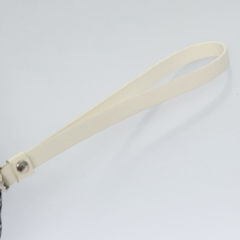 【日本直送】Christian Dior Trotter帆布手拿包 PVC海軍藍 白色 銀色 正品 bs21913-11