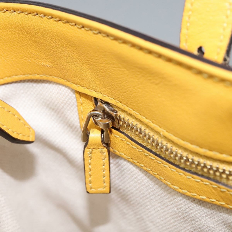 【日本直送】GUCCI Micro GG帆布手提包 漆皮 黃色 336776 正品 114217-19