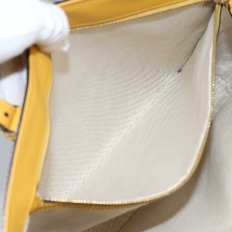 【日本直送】GUCCI Micro GG帆布手提包 漆皮 黃色 336776 正品 114217-20