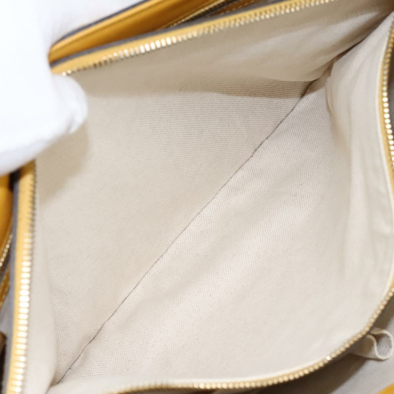 【日本直送】GUCCI Micro GG帆布手提包 漆皮 黃色 336776 正品 114217-22