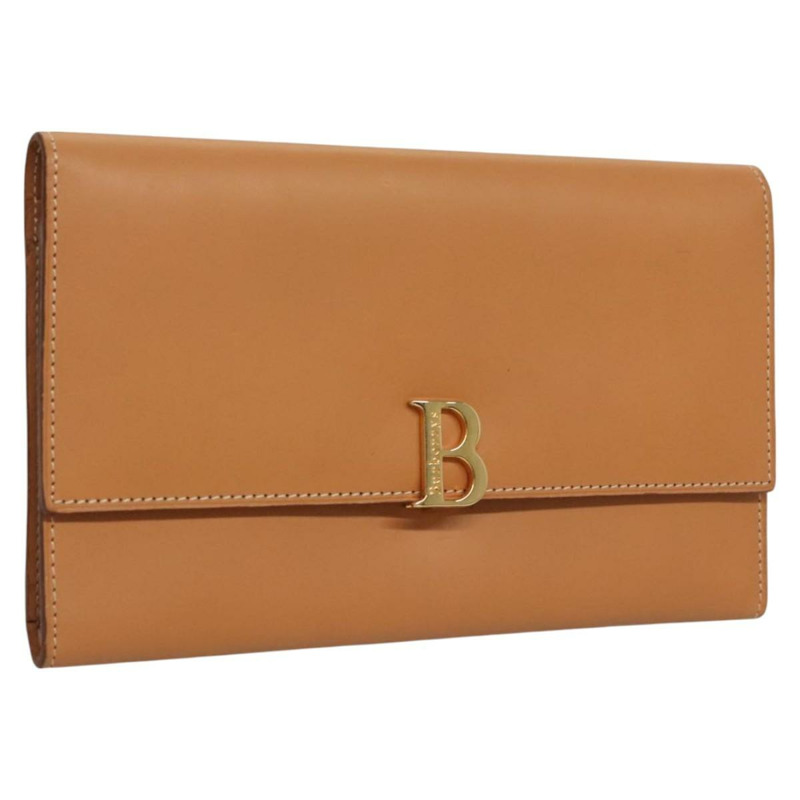 【日本直送】Burberrys皮夾 皮革 米色 金色 正品 bs23983-0