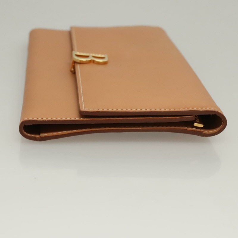 【日本直送】Burberrys皮夾 皮革 米色 金色 正品 bs23983-2