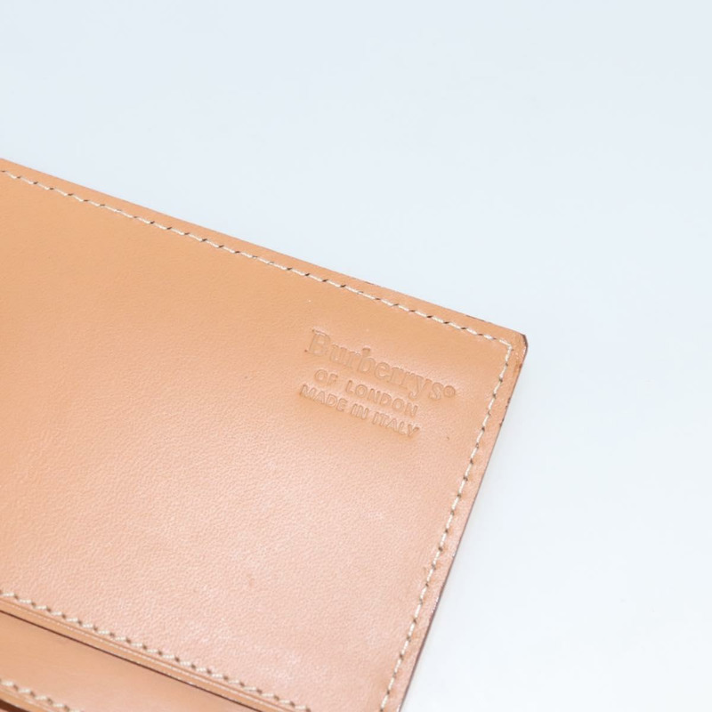 【日本直送】Burberrys皮夾 皮革 米色 金色 正品 bs23983-18