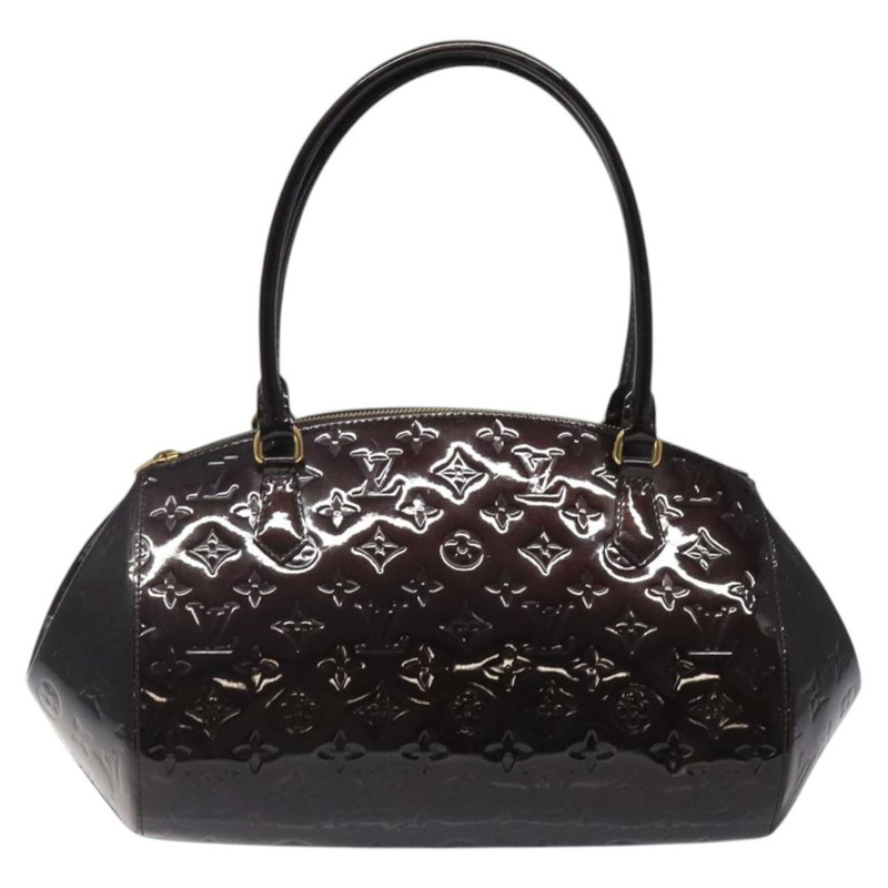 【日本直送】路易威登 Monogram Vernis Sherwood GM 手提包 Amarante M91489 正品 121732-1