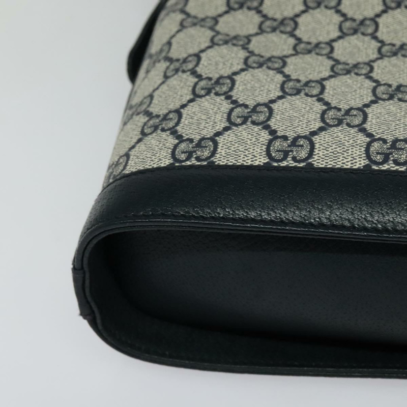 【日本直送】GUCCI GG Supreme 單肩包 PVC 海軍藍/金色 001 109 0579 正品 129552-9
