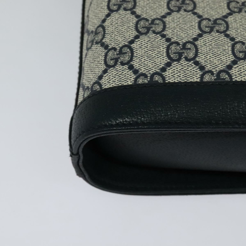 【日本直送】GUCCI GG Supreme 單肩包 PVC 海軍藍/金色 001 109 0579 正品 129552-11