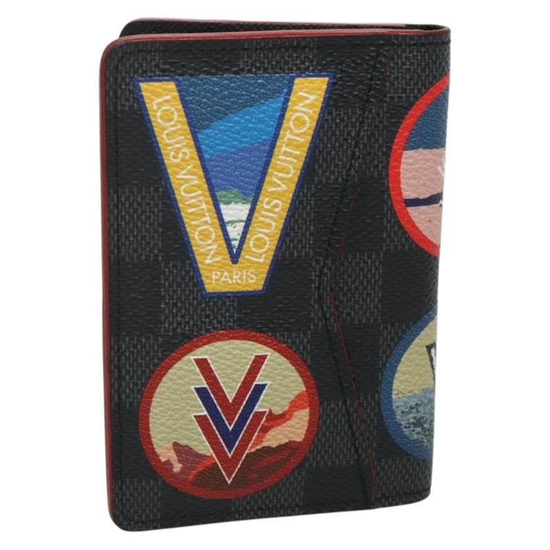 【日本直送】路易威登 Damier Graphite Alps Organizer De Poch Case N60130 LV Auth 134909M-1