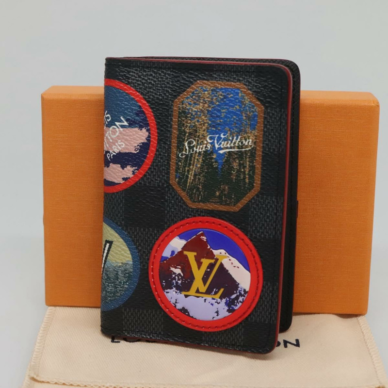 【日本直送】路易威登 Damier Graphite Alps Organizer De Poch Case N60130 LV Auth 134909M-11