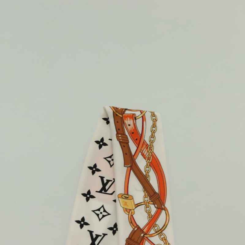 【日本直送】路易威登 (LOUIS VUITTON) 花朵與肩帶 Bando BB 絲巾 白色 M90658 LV 正品 136325M-11