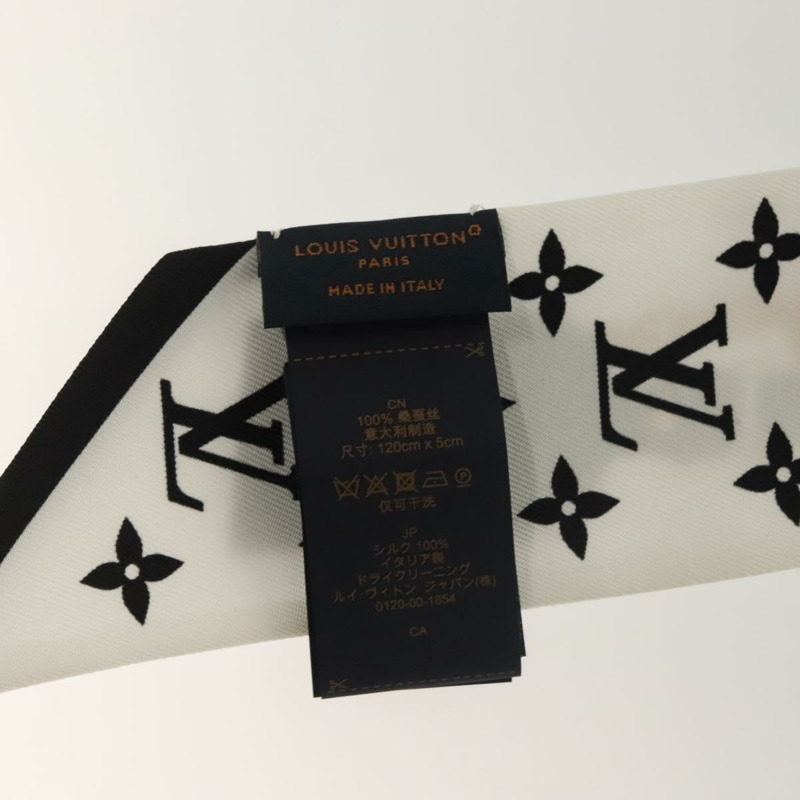 【日本直送】路易威登 (LOUIS VUITTON) 花朵與肩帶 Bando BB 絲巾 白色 M90658 LV 正品 136325M-13