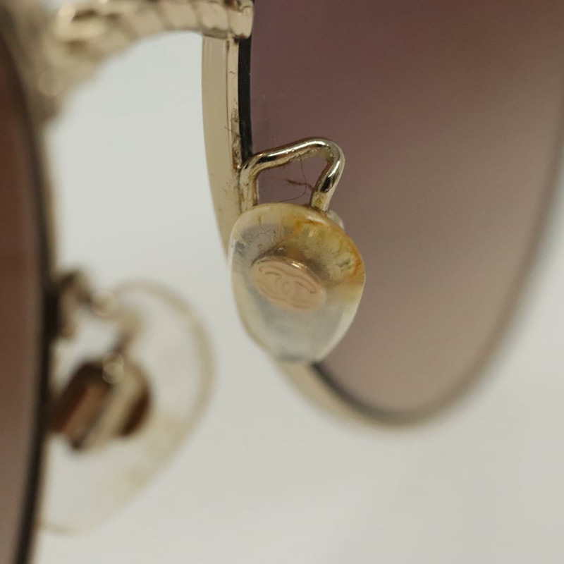 【日本直送】香奈兒 (CHANEL) 太陽眼鏡，金屬銀色，CC標誌，型號136551M-6