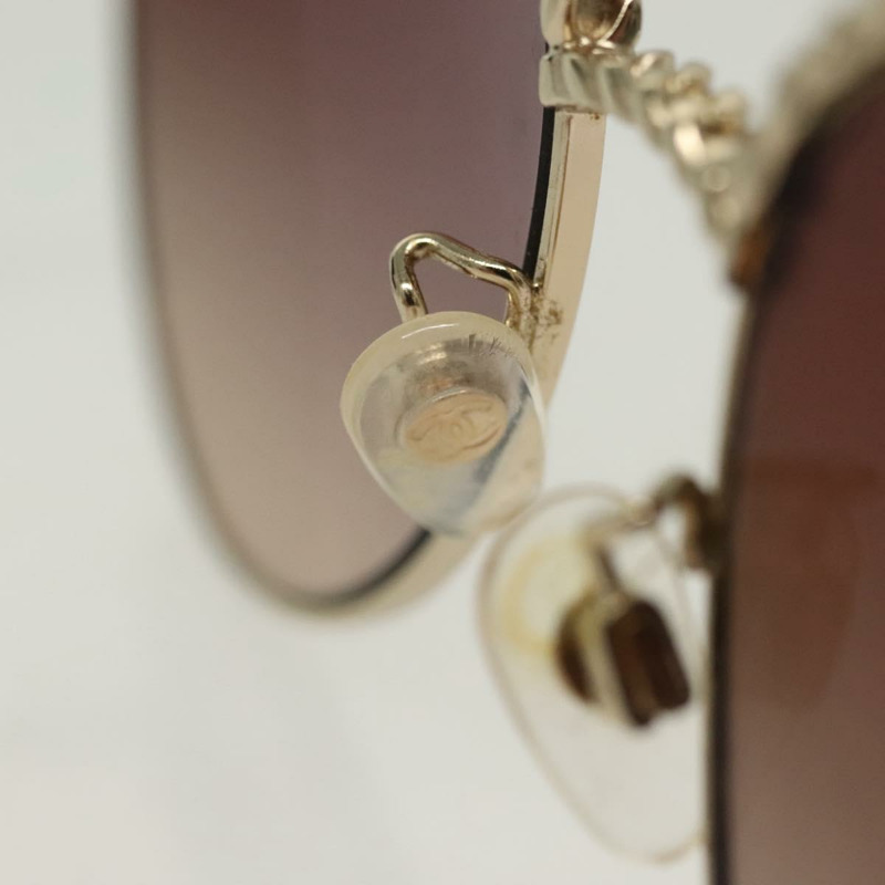 【日本直送】香奈兒 (CHANEL) 太陽眼鏡，金屬銀色，CC標誌，型號136551M-7