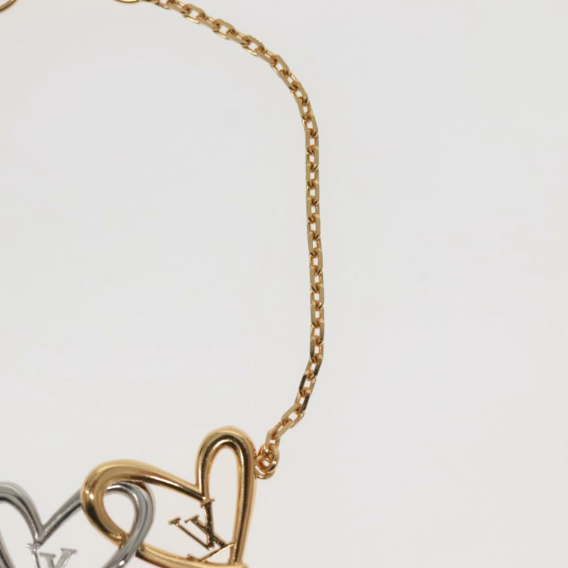 【日本直送】路易威登 (LOUIS VUITTON) 黃銅心形「墜入愛河」手鐲 金色 M00466 LV 正品 142406M-14