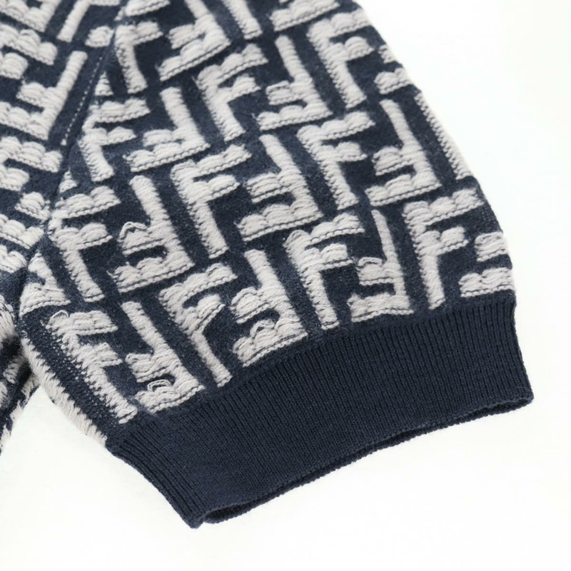 【日本直送】FENDI 羊毛 Polo 衫 海軍藍 正品 am9150M-6