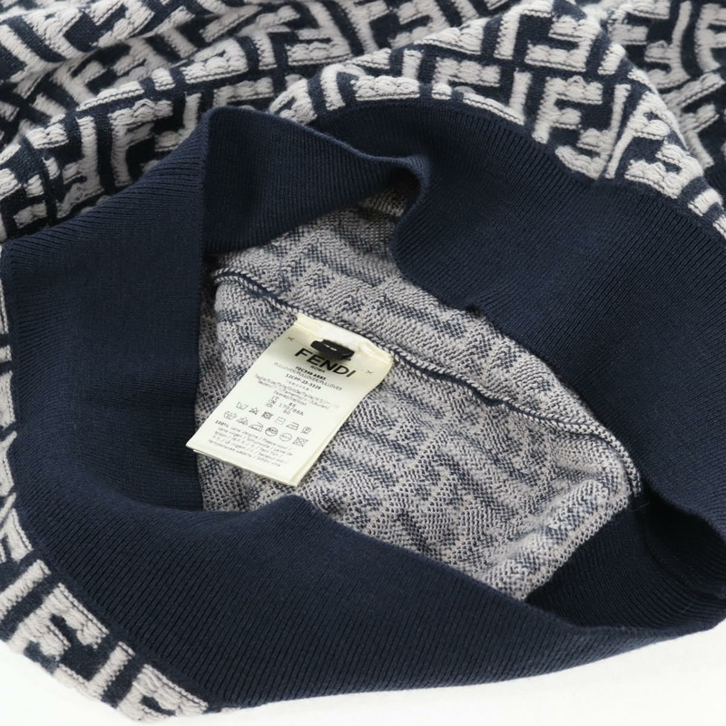 【日本直送】FENDI 羊毛 Polo 衫 海軍藍 正品 am9150M-8