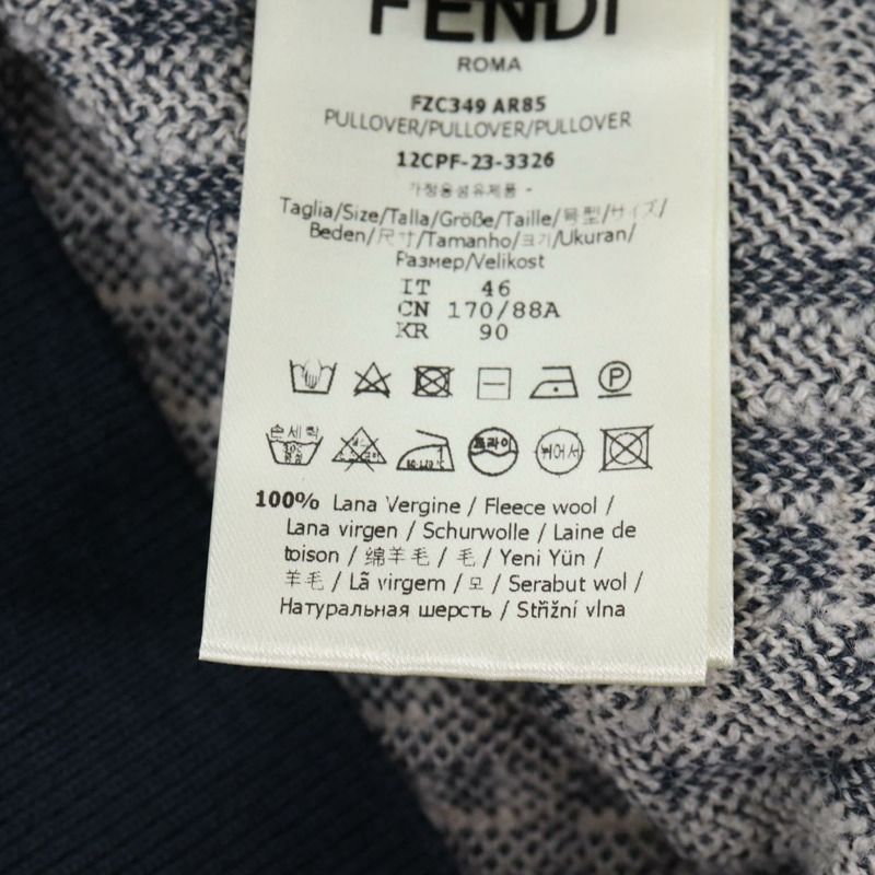 【日本直送】FENDI 羊毛 Polo 衫 海軍藍 正品 am9150M-10