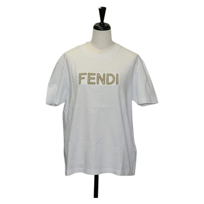 【日本直送】FENDI 短袖襯衫 純棉 白色 Auth am9149M-0