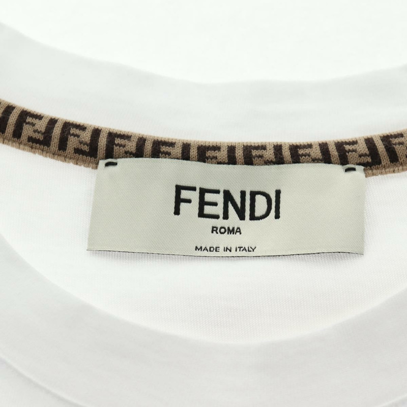 【日本直送】FENDI 短袖襯衫 純棉 白色 Auth am9149M-5
