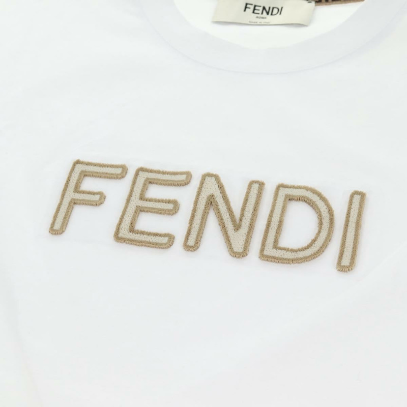 【日本直送】FENDI 短袖襯衫 純棉 白色 Auth am9149M-6
