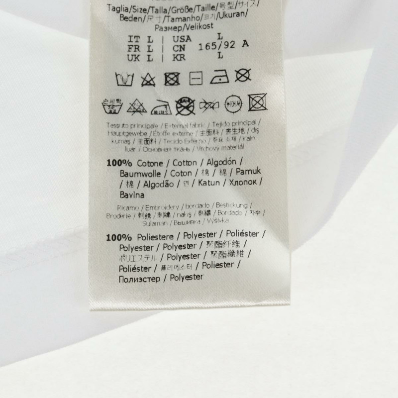 【日本直送】FENDI 短袖襯衫 純棉 白色 Auth am9149M-13