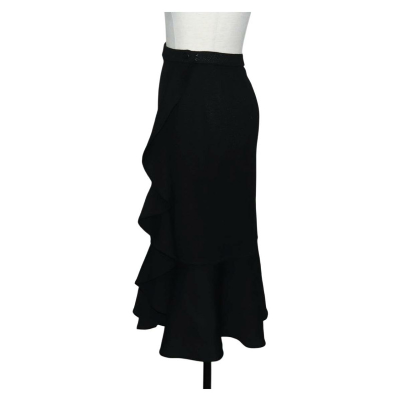 【日本直送】Christian Dior 黑色羊毛裹身裙 正品 141782V-2