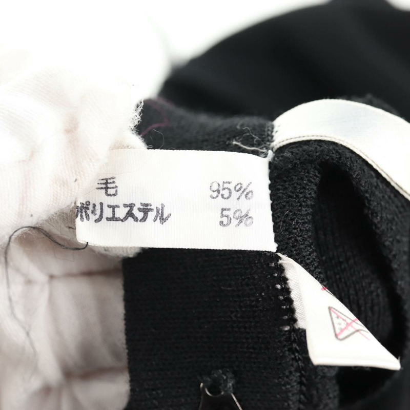 【日本直送】Christian Dior 黑色羊毛裹身裙 正品 141782V-12