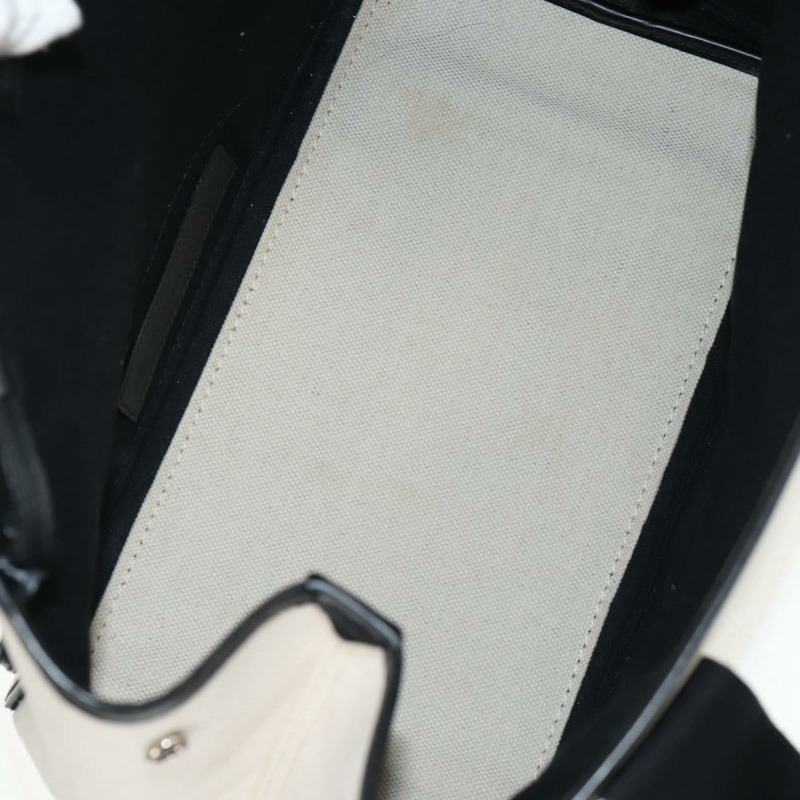 【日本直送】BALENCIAGA 海軍藍 Cabas S 手袋 帆布 皮革 白色 黑色 339933 正品 BA6186M-10