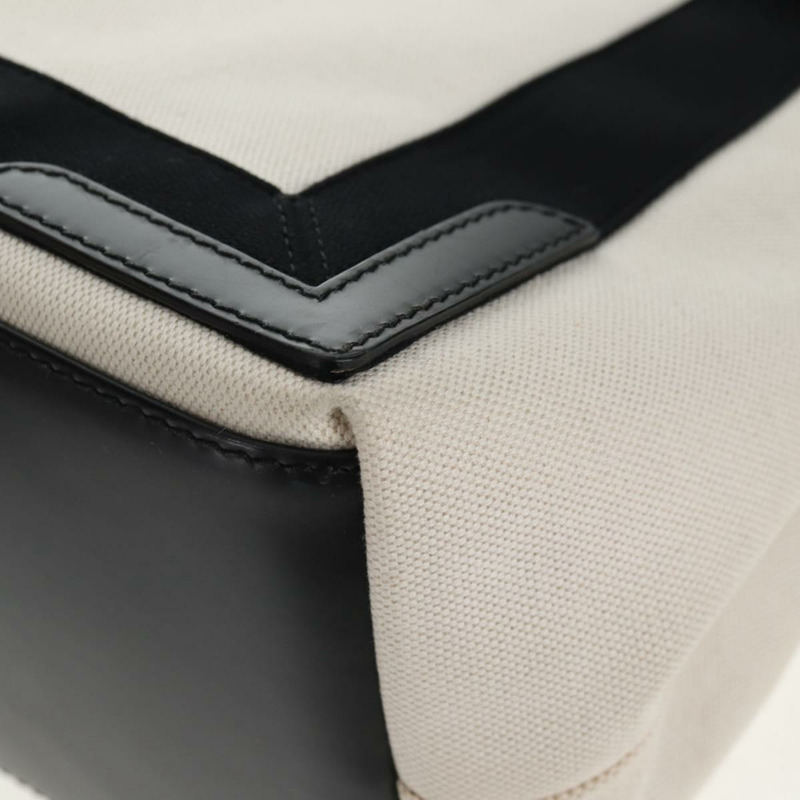 【日本直送】BALENCIAGA 海軍藍 Cabas S 手袋 帆布 皮革 白色 黑色 339933 正品 BA6186M-16