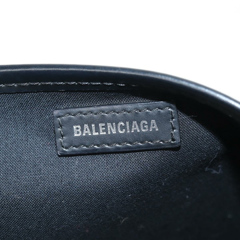 【日本直送】BALENCIAGA 海軍藍 Cabas S 手袋 帆布 皮革 白色 黑色 339933 正品 BA6186M-18