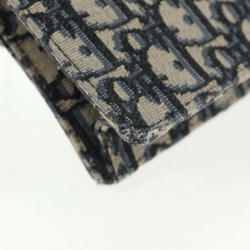 【日本直送】Christian Dior Oblique Trotter 帆布鏈條單肩包 海軍藍 金色 正品 139042M-15