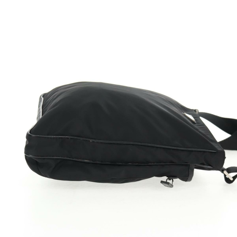 【日本直送】PRADA 單肩包 尼龍 黑色 銀色 正品 144435V-3