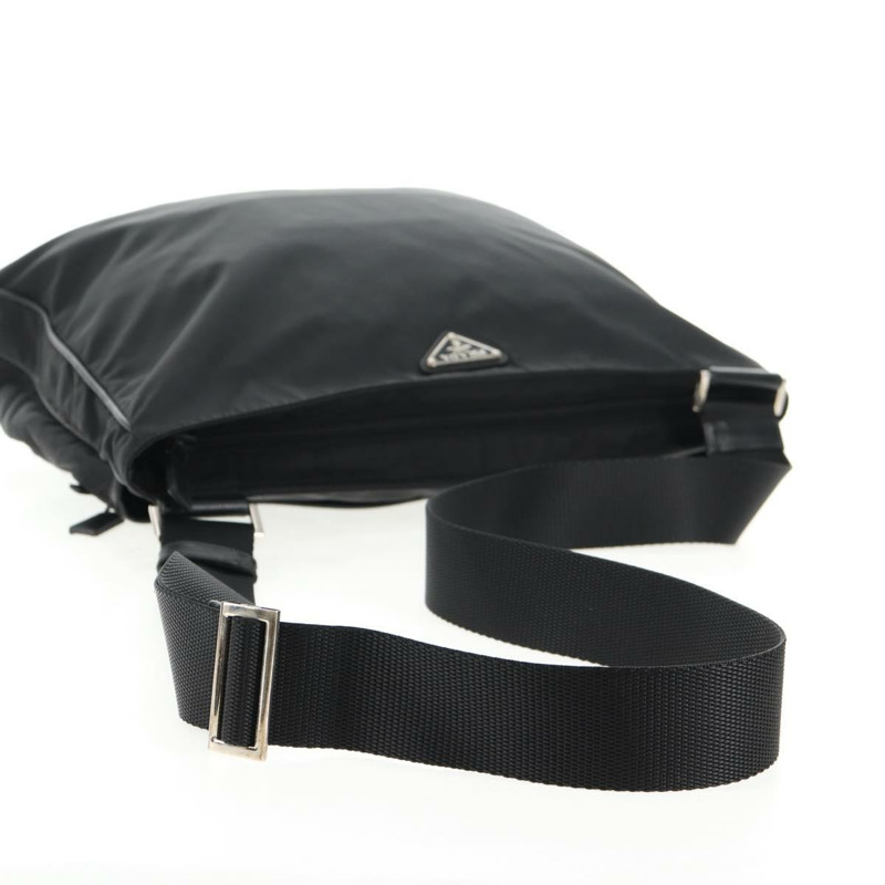 【日本直送】PRADA 單肩包 尼龍 黑色 銀色 正品 144435V-6