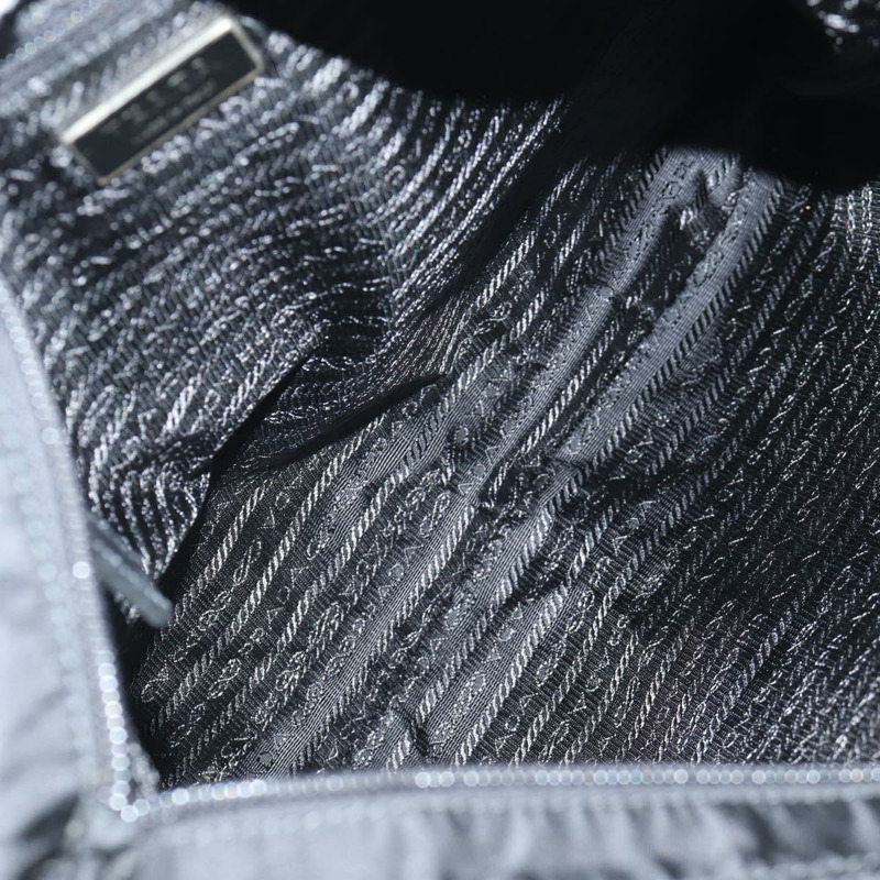 【日本直送】PRADA 單肩包 尼龍 黑色 銀色 正品 144435V-9