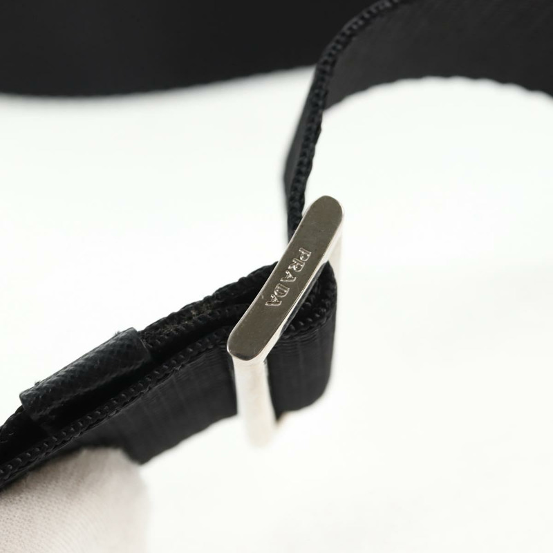 【日本直送】PRADA 單肩包 尼龍 黑色 銀色 正品 144435V-13