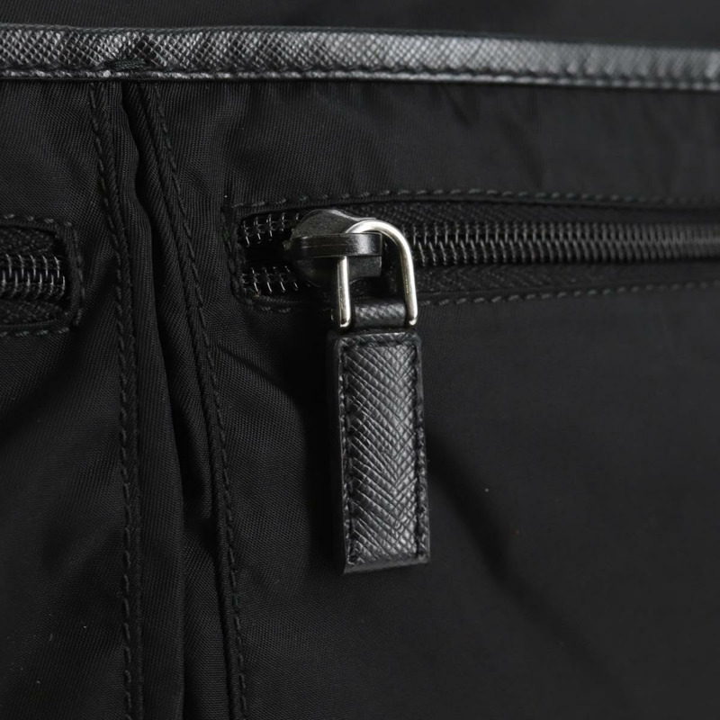 【日本直送】PRADA 單肩包 尼龍 黑色 銀色 正品 144435V-19