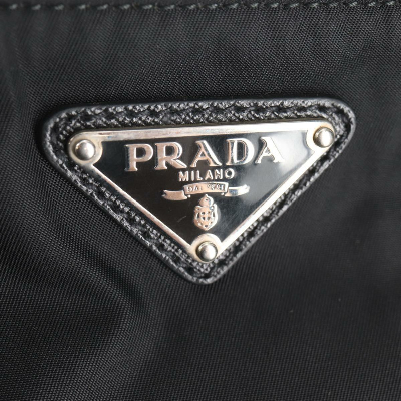 【日本直送】PRADA 單肩包 尼龍 黑色 銀色 正品 144435V-21