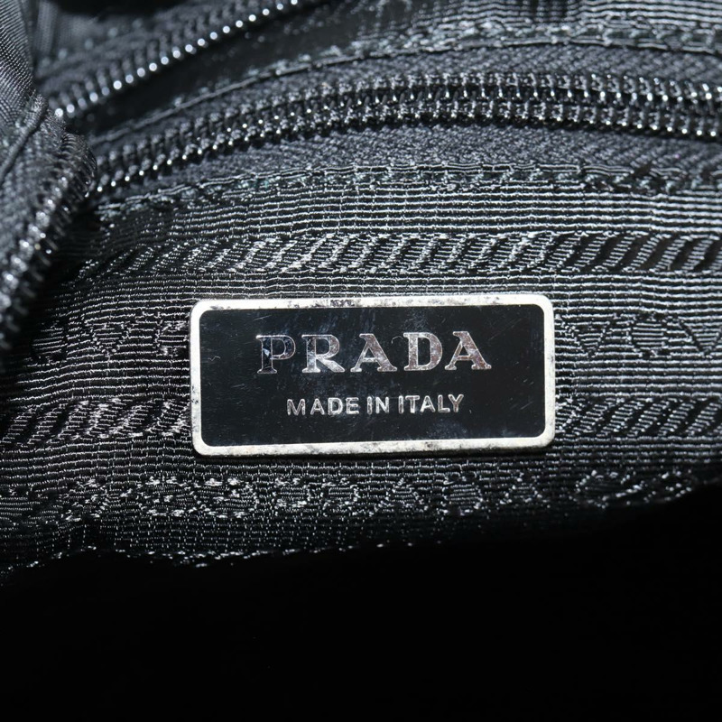 【日本直送】PRADA 單肩包 尼龍 黑色 銀色 正品 144435V-22