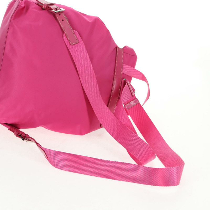 【日本直送】PRADA 雙肩包 尼龍 粉紅色 銀色 正品 143599V-6