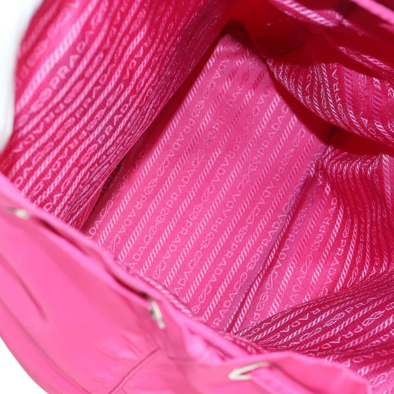 【日本直送】PRADA 雙肩包 尼龍 粉紅色 銀色 正品 143599V-8