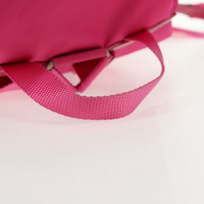 【日本直送】PRADA 雙肩包 尼龍 粉紅色 銀色 正品 143599V-13