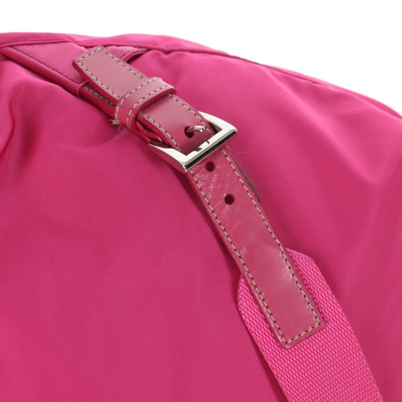 【日本直送】PRADA 雙肩包 尼龍 粉紅色 銀色 正品 143599V-15